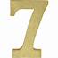Glitter Gold Number 7 Sign 5 3/4in X 9in  Party City