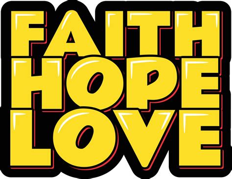Faith Hope Love Lettering Vector 15868302 Vector Art At Vecteezy