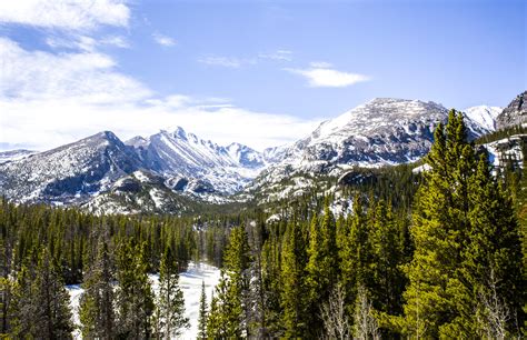 Snow Capped Peaks In The Rocky Mountains Of Colorado Oc 5707 X 3692