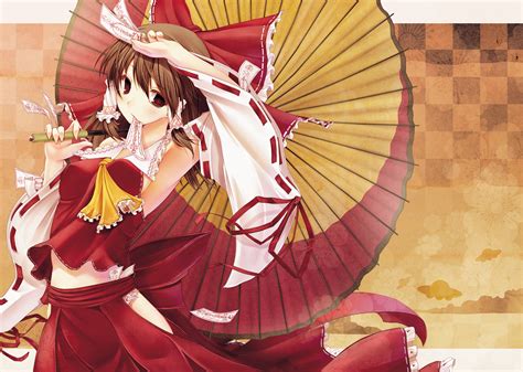 Hakurei Reimu Japanese Clothes Miko Studio Scr Touhou