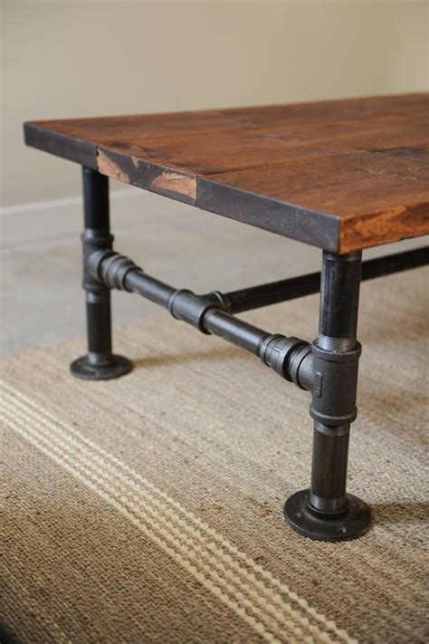 Diy Industrial Coffee Table For Man Cave Made With Plumbing Pipes