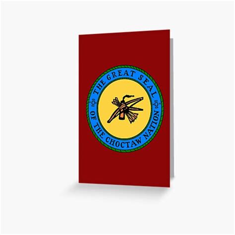 The Great Seal Of The Choctaw Nation Greeting Card For Sale By Pop