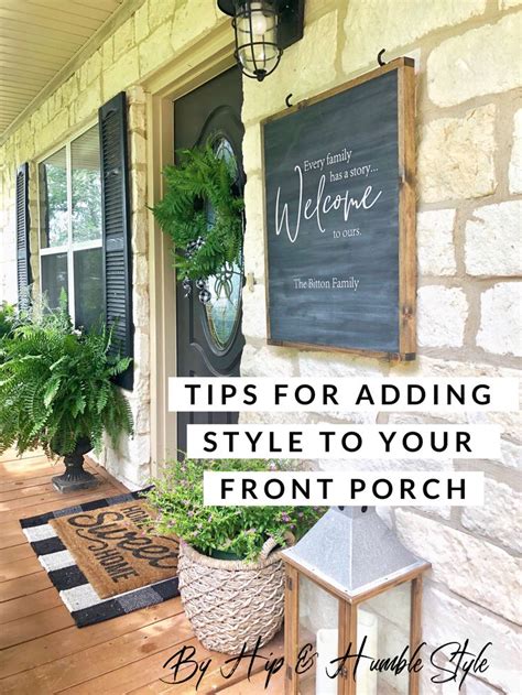 Beautiful Ways To Dress Up Your Front Porch Hip And Humble Style