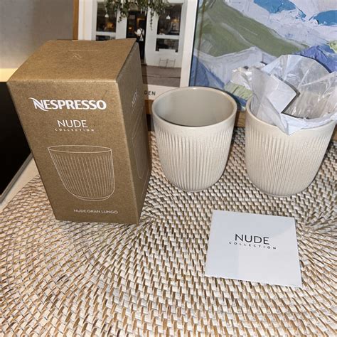 Nespresso Nude Collection Gran Lungo Mugs New In Box Ebay