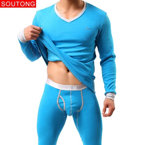soutong underwear winter cotton men warm thermal underwear men long johns thermal underwear