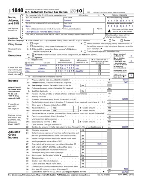 Week 2 Form 1040 Social Security United States Tax Deduction