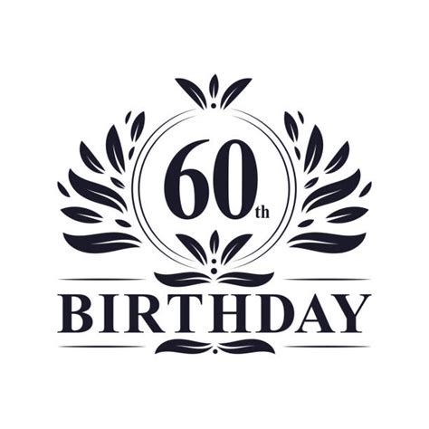 60th Birthday Invitation Clip Art