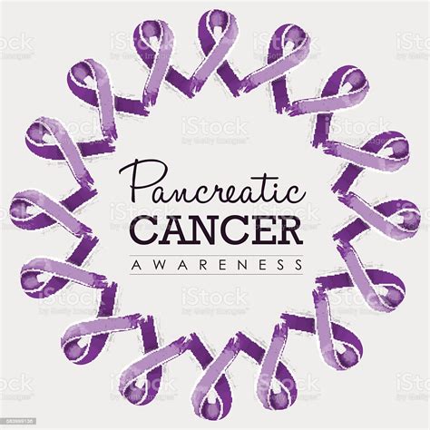 This full list of awareness ribbon colors, cancer ribbon colors & months, cancer colors will help you plan your event. Pancreatic Cancer Awareness Ribbon Art Design Stock ...