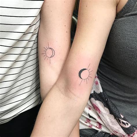 Sister Moon And Sun Tattoos Are So Adorable Via Meeksart Instagram Tattoo Ideas Pinterest