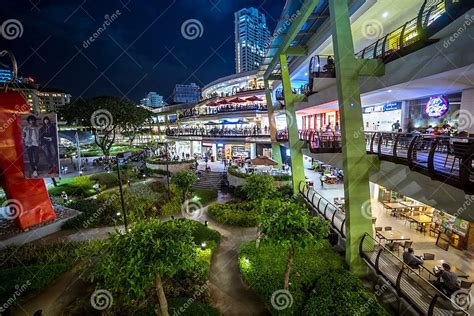 Ayala Mall Cebu Centre At Night In Cebu City Philippines August 2018