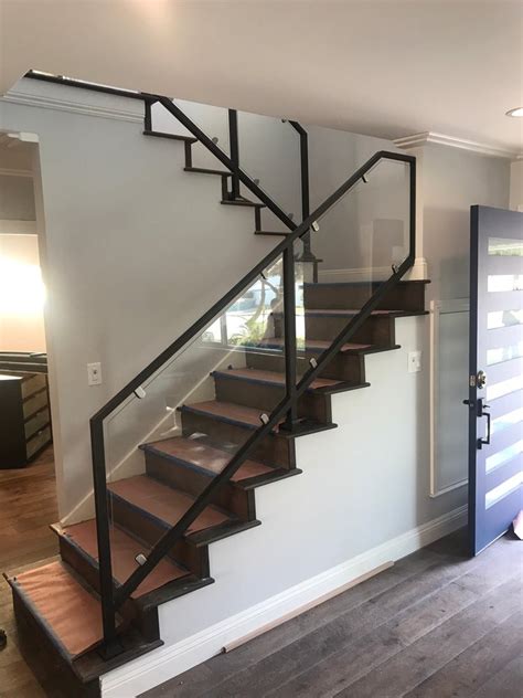 The sky's the limit when creating a custom wrought iron railing. Indoor Railing 88919 | E&E Custom Iron Works