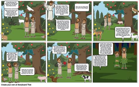 Religion Assesment Adam And Eve Storyboard By F6ff405e