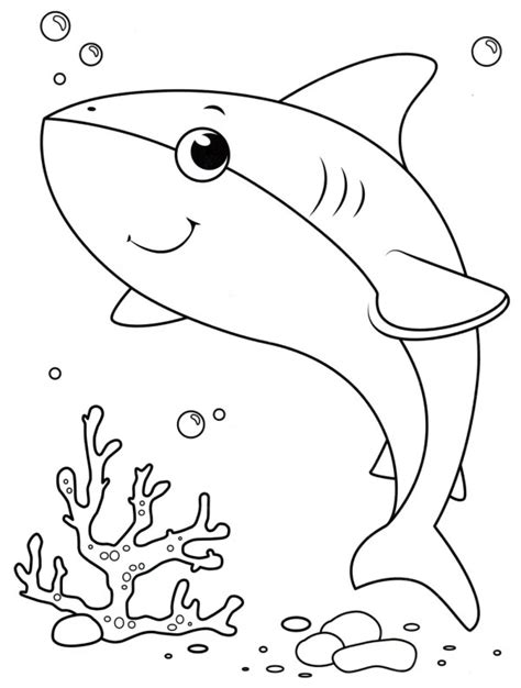 Dibujos De Tiburones Para Colorear Descargar E Imprimir Colorear