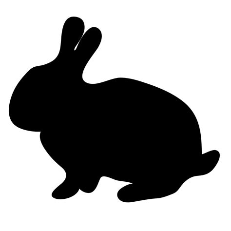 Bunny Rabbit Silhouette Clipart By Savanaprice Easter Cliparts