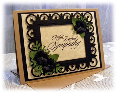 Gorgeous Handmade Sympathy Card With 3d Flowers And By Nuts4mccoy 3