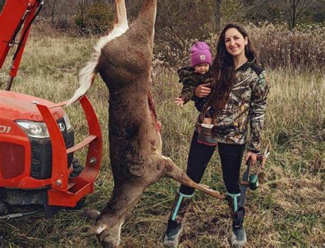 Mother Takes 2 Year Old Daughter On Deer And Rabbit Hunting To