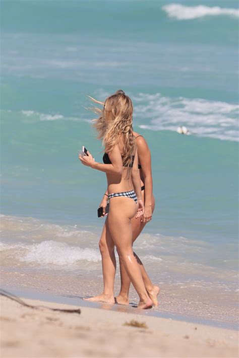 Ciara Lebamoff In Bikini On The Beach In Miami Hawtcelebs