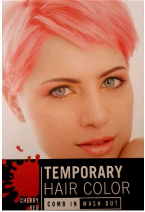 Broken skin or scratches will definitely burn or tingle with color or bleach. Free: Cherry red temporary hair color comb in/wash out ...