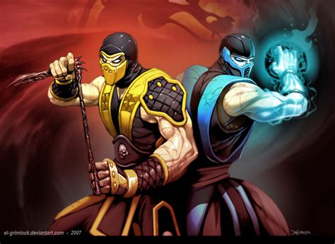 Sub Zero And Scorpion Vs Solid Snake And Albert Wesker