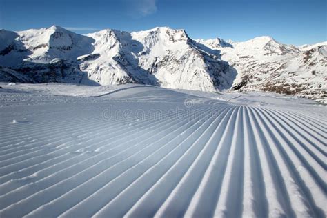 Ski Slope Stock Image Image Of Cold Groomed Nature 63115923