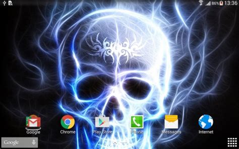 Skulls Live Wallpaper Download Apk For Android Aptoide Skull Fractal