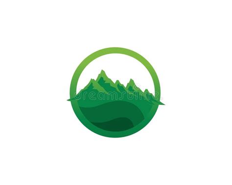 Mountain Nature Landscape Logo And Symbols Icons Template Stock