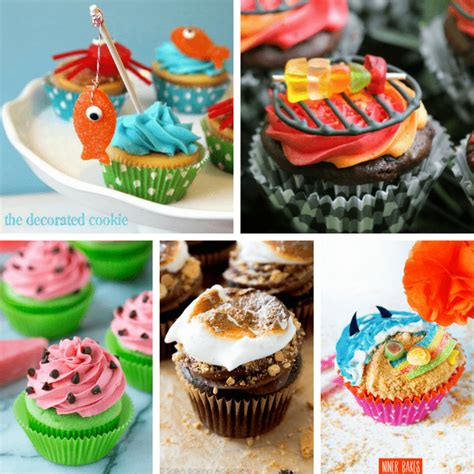Summer Cupcakes A Roundup Of Ideas For Decorating Cupcakes