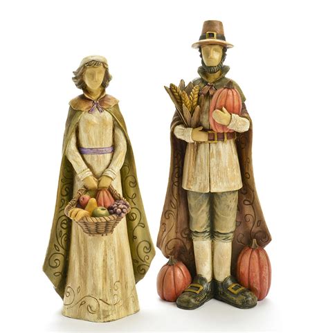 Thanksgiving Pilgrim Couples Figurines Thanksgiving Wikii