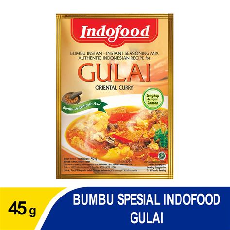 Disajikan dengan bumbu kacang, kecap manis, acar, dan nasi putih. Indofood Bumbu Instant Gulai Kambing x 24 Pcs | Shopee Indonesia