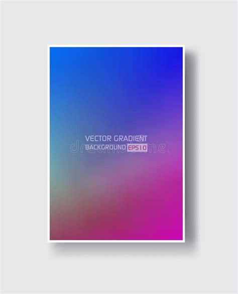 Creative Design Poster With Vibrant Gradients Stock Vector