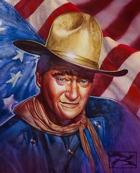 The greatest john wayne performances didn't necessarily come from the best movies, but in most cases they go hand in hand. John Wayne Portrait Painting by T M Rhyno