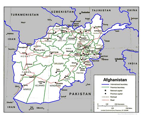 Political Location Map Of Afghanistan Highlighted Con