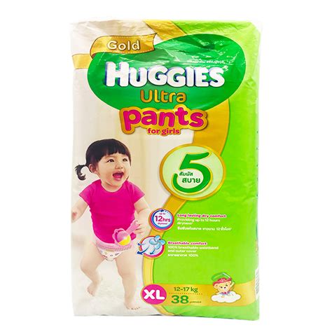 Huggies Gold Ultra Baby Diaper Pants 38s Size Xl Girls