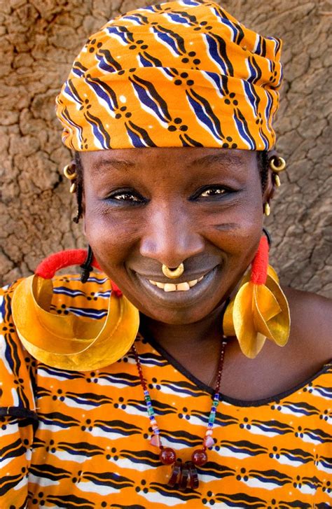 Fulani Woman In Mopti Mali West Africa Beautiful African Women