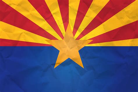Flag Of Arizona With Paper Texture Download It For Free