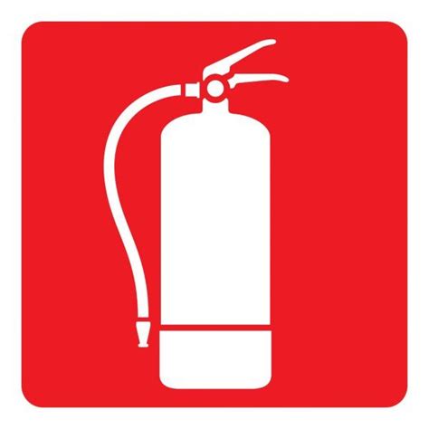 Pictograma De Señalización Roja Extintor De Incendios Ideal Para