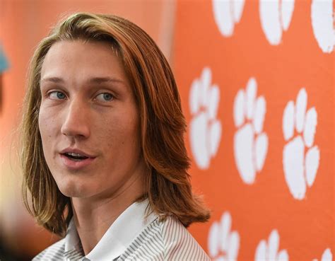 trevor lawrence hair reporter forgets mute button criticizes trevor lawrence s facial hair