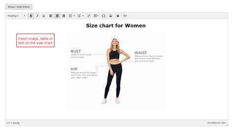 How To Create Size Chart On Product Page Magezon Blog
