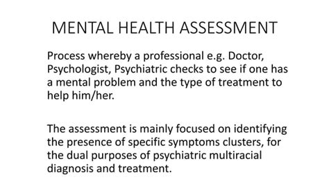 1 Mental Health Assessment Pptx