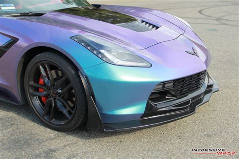 Pics Lavender Turquoise Wrapped Corvette Stingray Is A