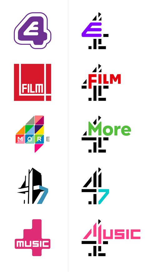 Brand New New Logos For All Channel 4 By 4creative And Manvsmachine