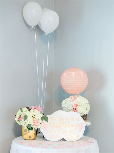 Kara S Party Ideas Shabby Chic Hot Air Balloon Baby Shower Kara S