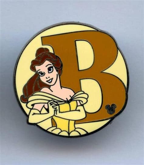 Belle Alphabet Initial B Hidden Mickey Princess Beauty And Beast Disney