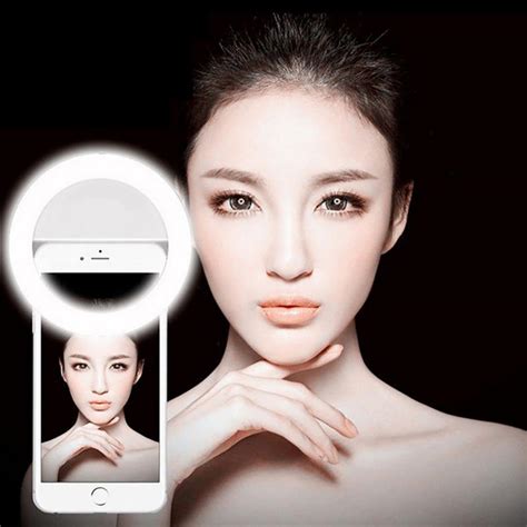 Rechargeable Selfie Ring Light Portable Flash Led Camera Phone Photography Enhancing Photography