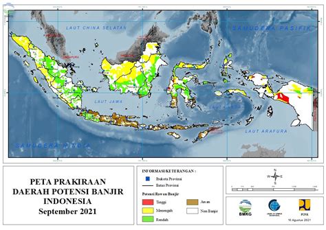 Peta Prakiraan Daerah Potensi Banjir Bulanan Update September Oktober