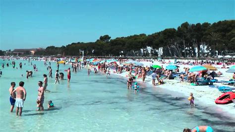 Alcudia Beach Majorca July Youtube