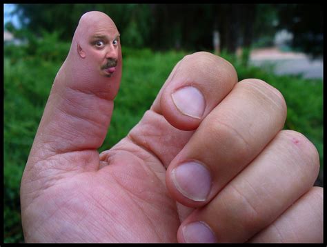 Thumb Face 80 365 There Is A Face Upon My Thumb I Did Flickr
