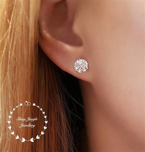 Diamond Flower Stud Earrings In K Gold Banter Lupon Gov Ph