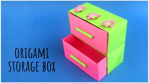 How To Make Origami Storage Box Drawer