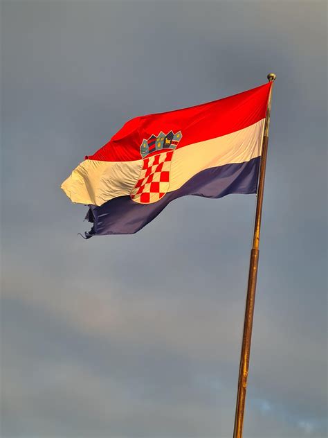 Hrvatska Zastava Na Vrhu Marjana Rcroatia